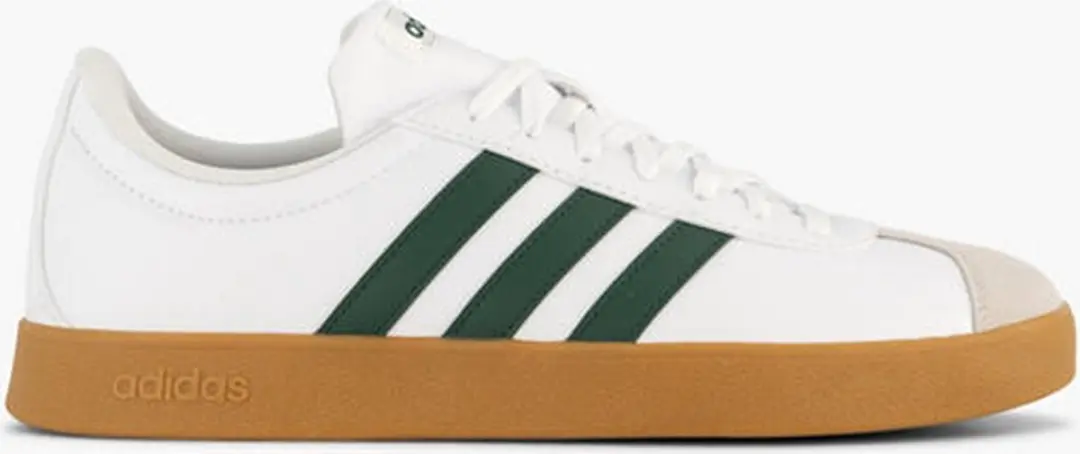 Adidas Heren VL COURT Base Sneakers Leren Schoenen ID3710 Cloud White / Green