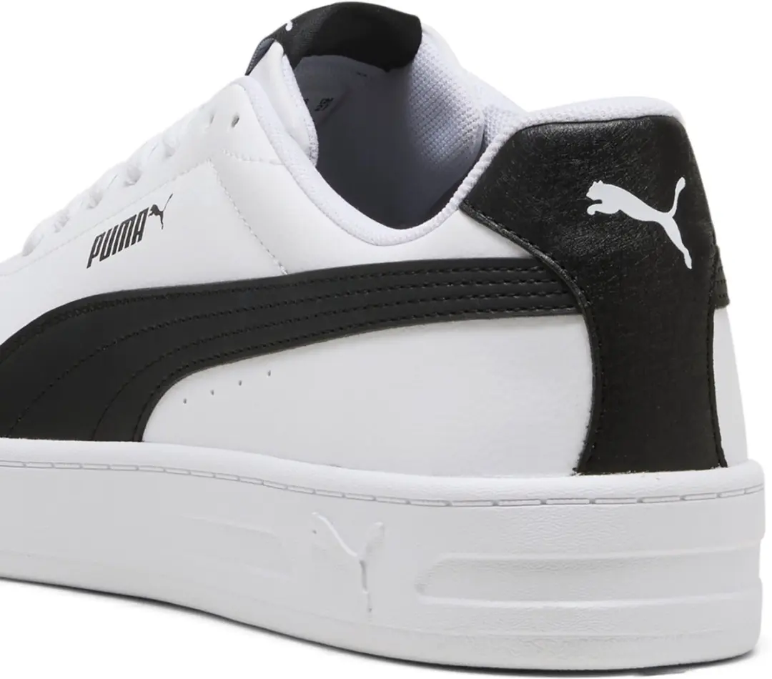 PUMA Court Classic Clean Sneakers - Wit/Zwart - afbeelding 2 van 6