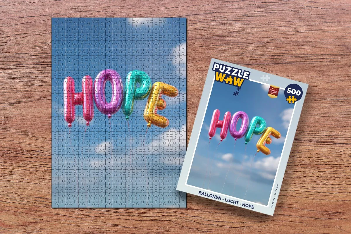 PuzzleWow Hope Legpuzzel 500 Stuks - Ballonen - MPN 8721414230105