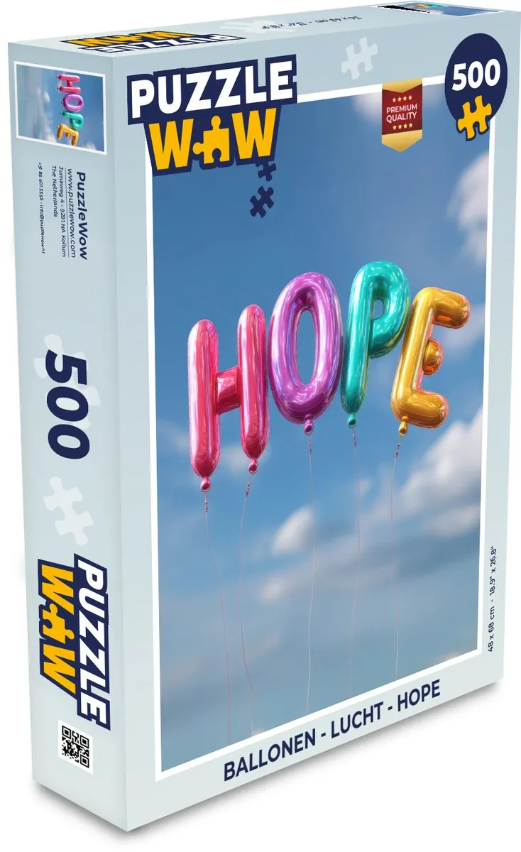 PuzzleWow Hope Legpuzzel 500 Stuks