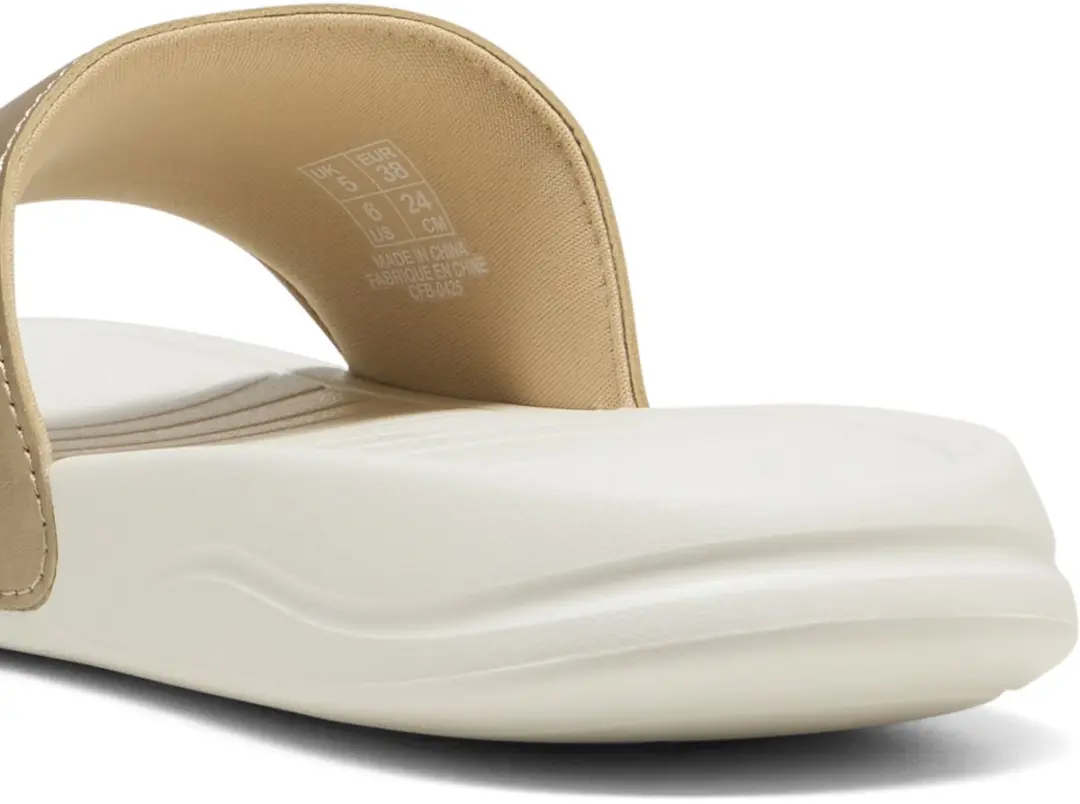 PUMA Popcat 20 Metallic Glam Dames Badslippers - 43 - PUMA Gold-Warm White - afbeelding 4 van 6