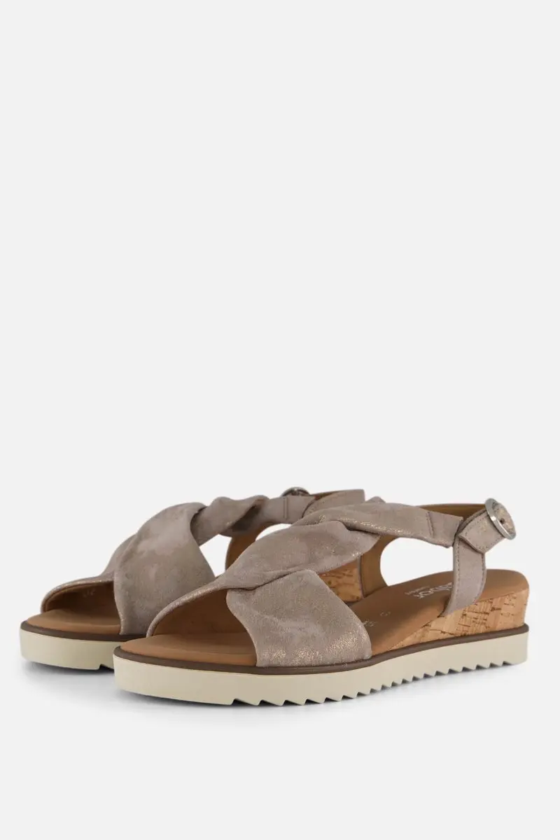 Gabor Sandalen beige Leer
