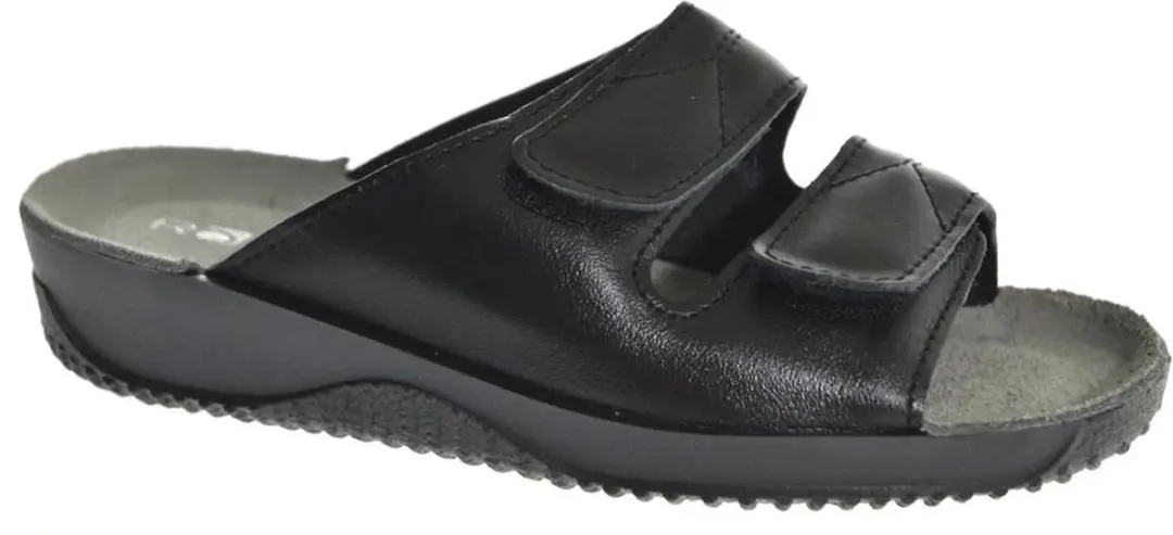 Rohde Leren Dames Slippers Slides Voorgevormd Voetbed