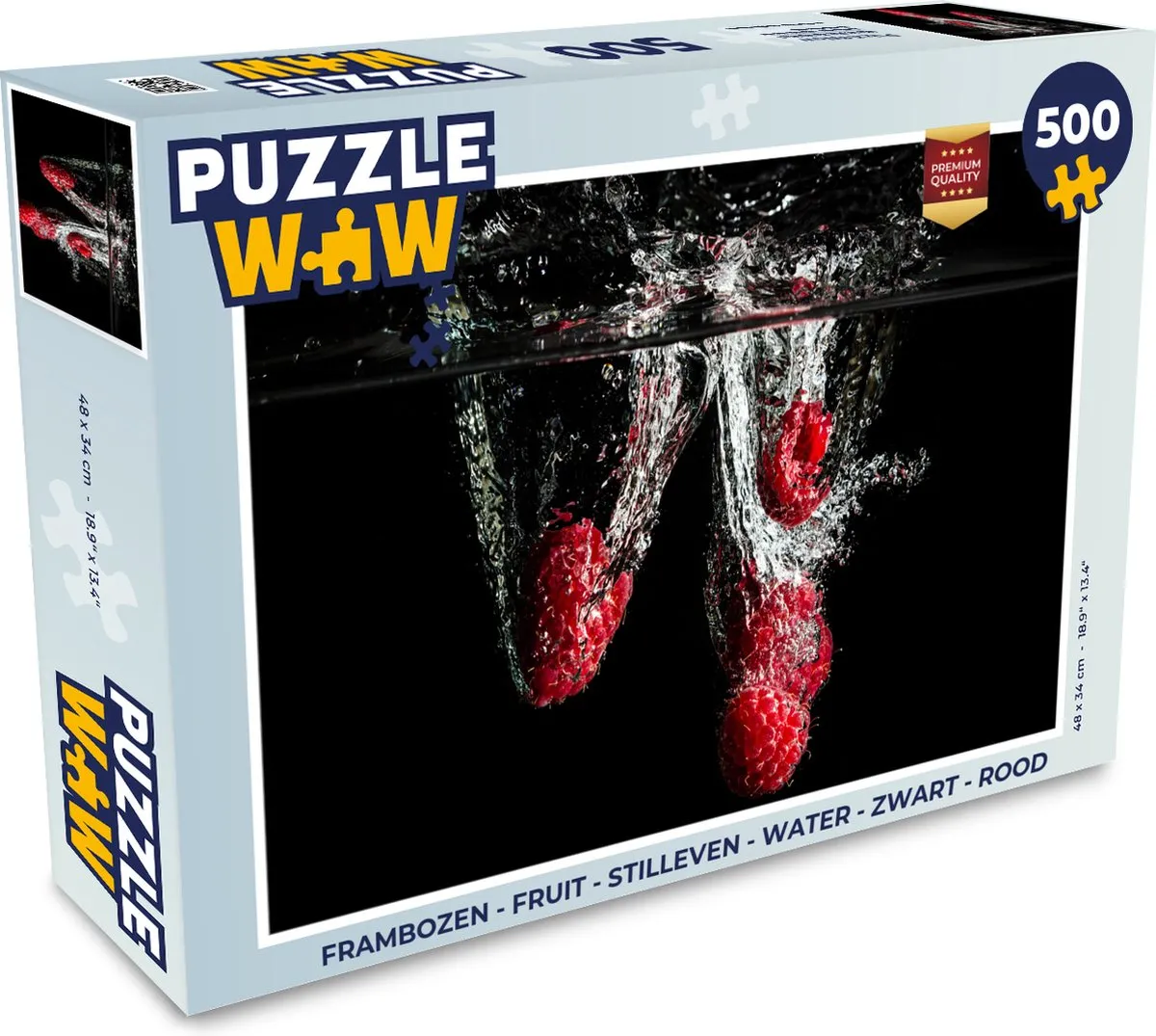PuzzleWow Frambozen Stilleven Legpuzzel 500 Stuks