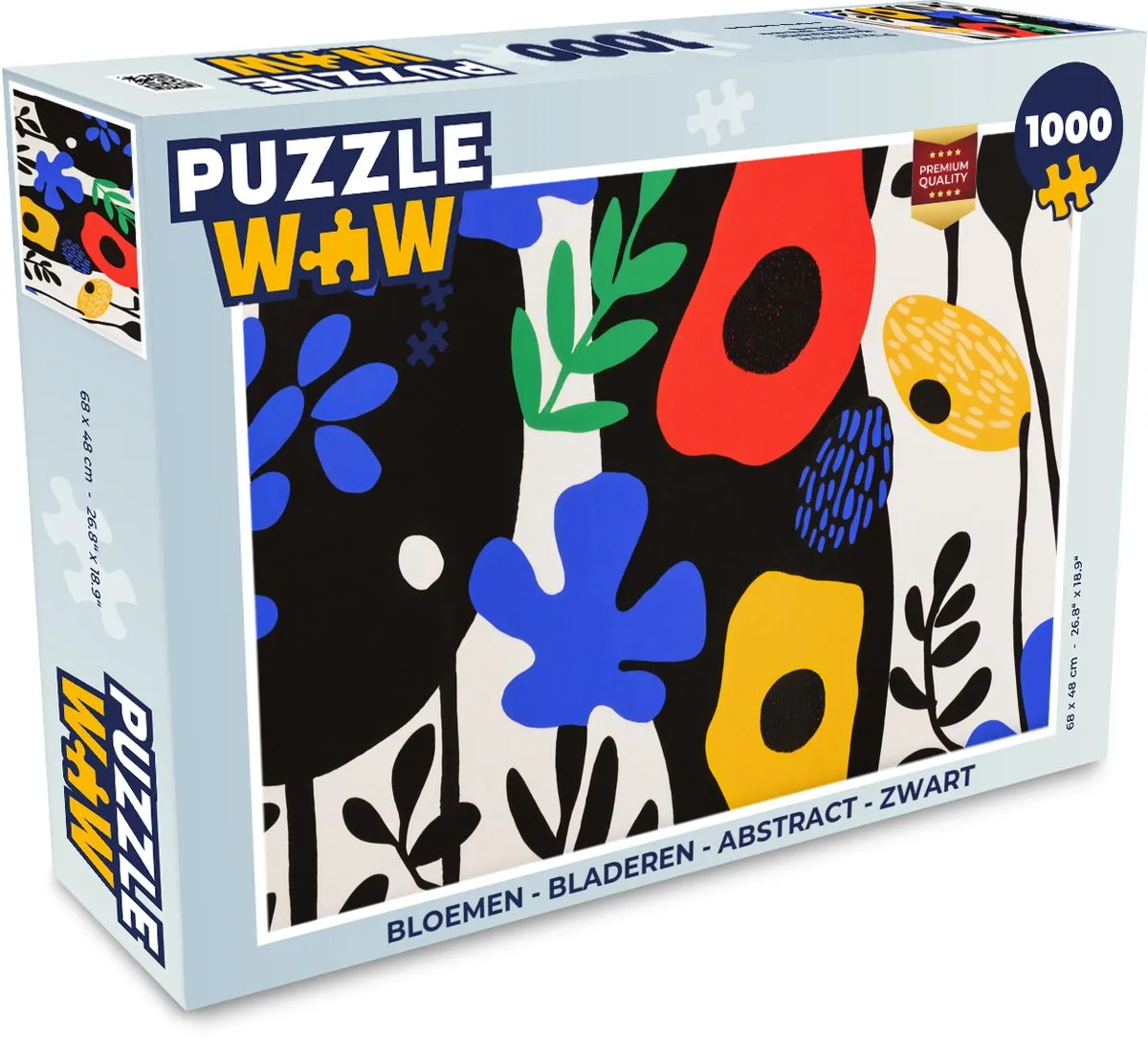 PuzzleWow Bloemen & Bladeren Abstract Legpuzzel 1000 Stuks