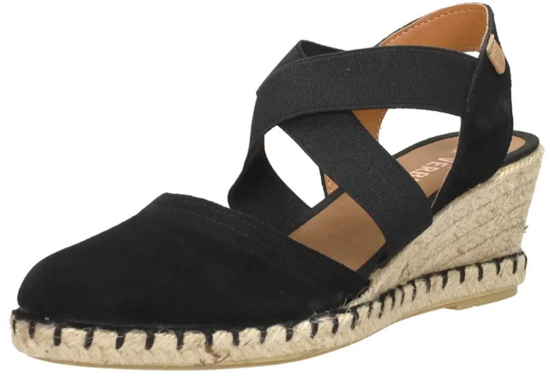 Verbenas Mila Sandalen Touwzool - Zwart - Maat 42 - afbeelding 3 van 6