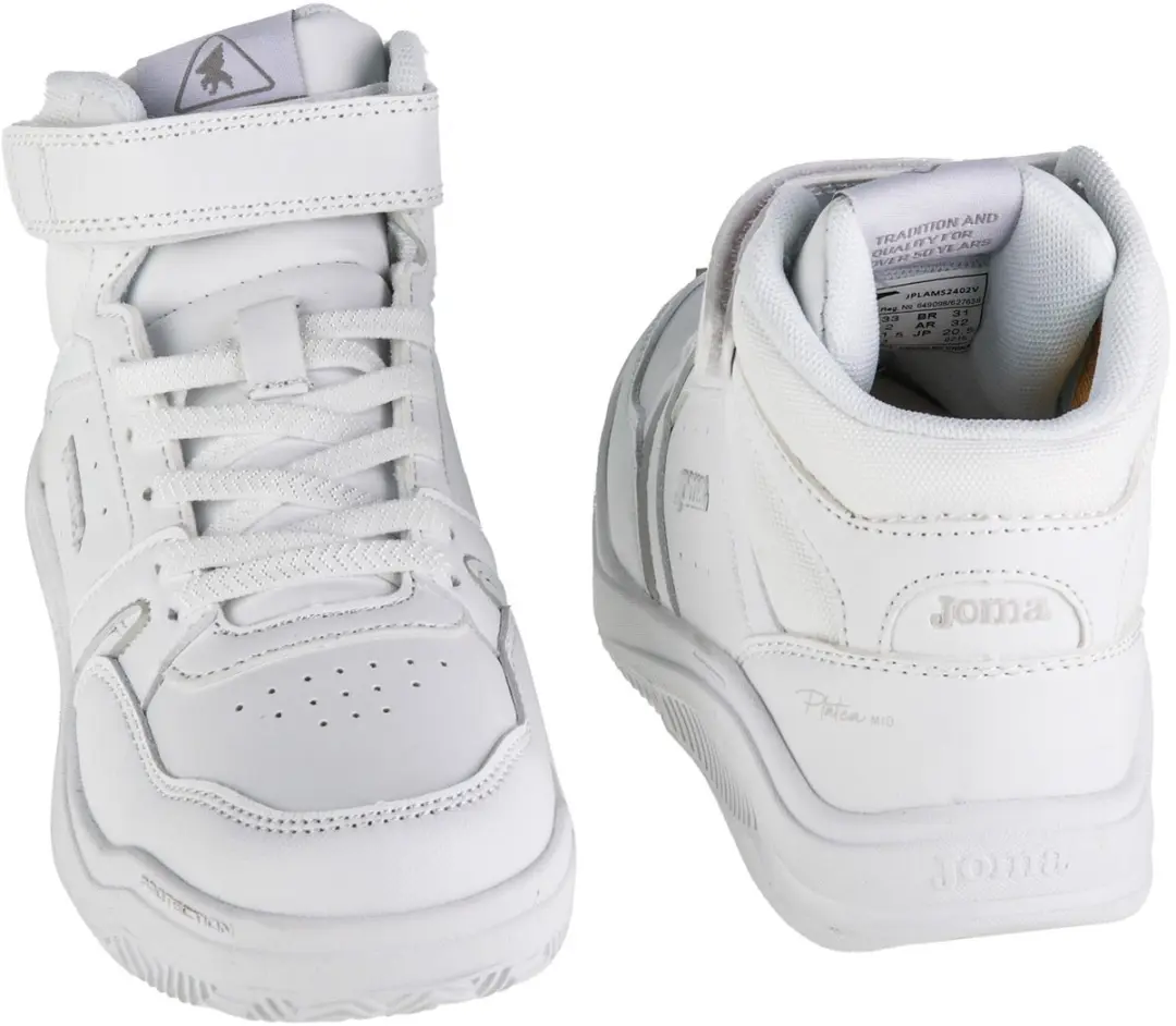 Joma Platea Mid Jr 24 JPLAMS2402V Sneakers - Wit - Maat 32 - afbeelding 5 van 5
