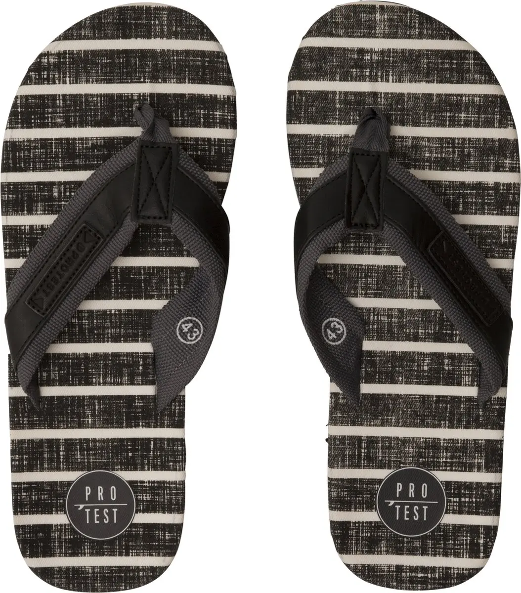 Protest Jaxson Teenslippers Heren - Lichtgewicht - 44 True Black - afbeelding 2 van 6