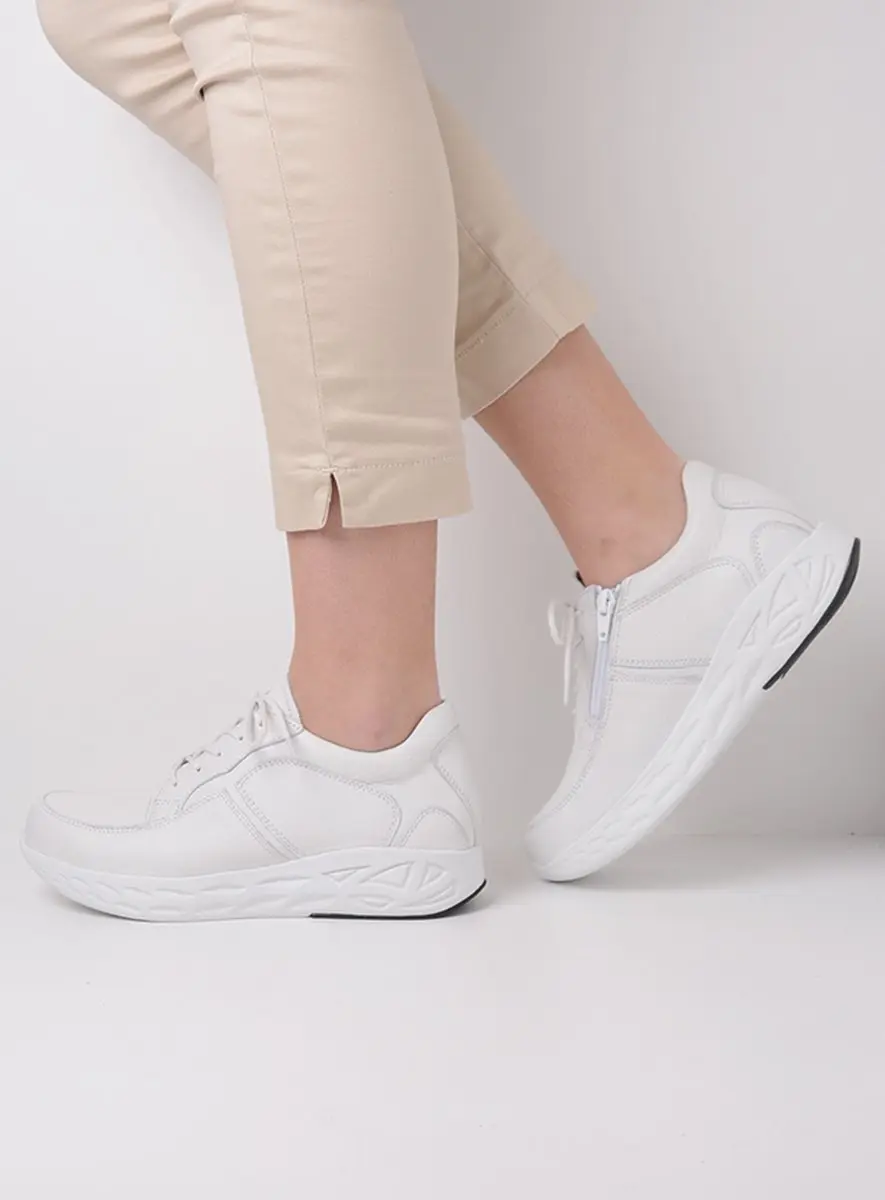 Wolky Bounce Sneakers - Wit Leer - afbeelding 4 van 6