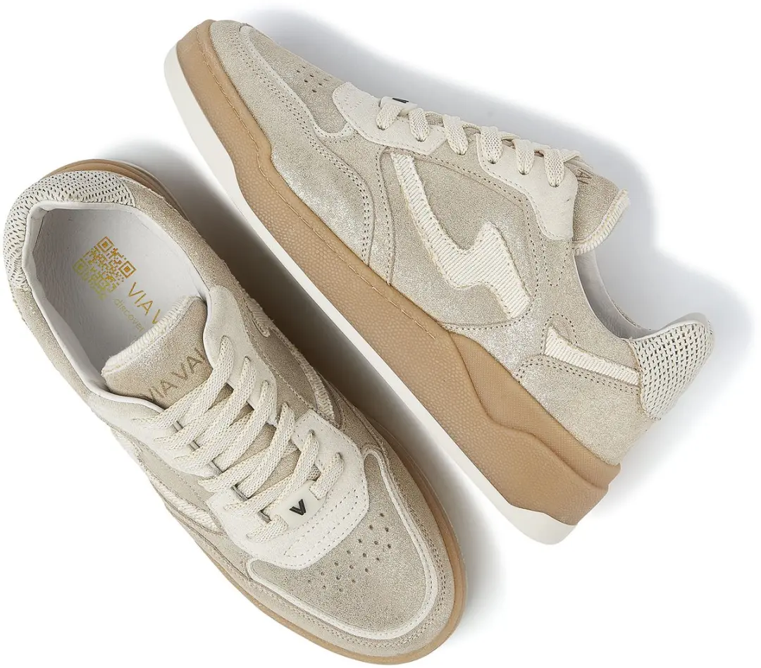 VIA VAI Sam Levi Lage Sneakers 42 - Beige/Wit - afbeelding 4 van 6