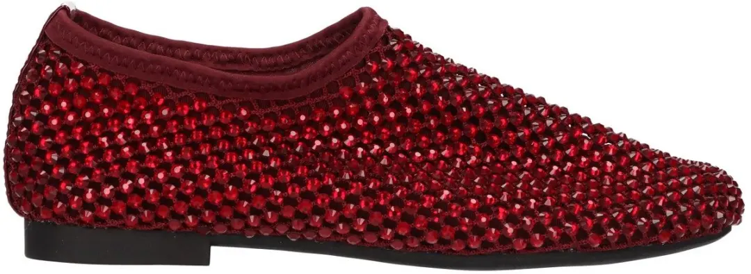 La Strada Ballerina Bordeaux Met Steentjes