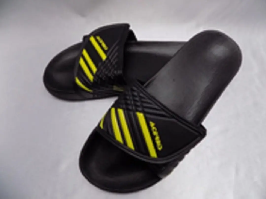 Saunaslippers / badslippers maat 41 EVO zwart klittebandsluiting