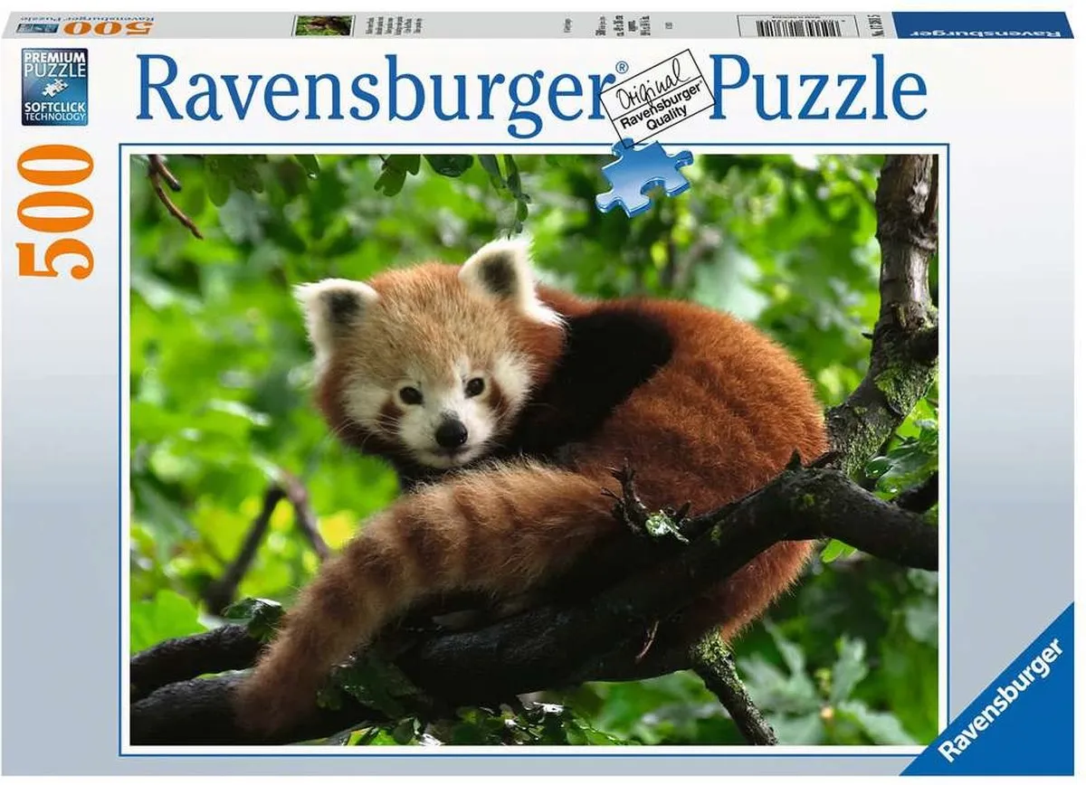 Ravensburger Schattige Rode Panda Legpuzzel 500 Stuks - 17381