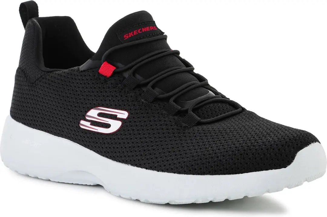 Skechers DYNAMIGHT Sneakers - Zwart/Rood - Maat 45 - afbeelding 2 van 6