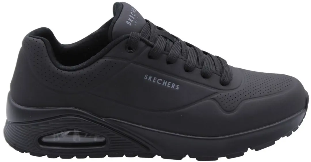 Skechers Uno Stand On Air Heren Sneakers - Zwart - afbeelding 6 van 6