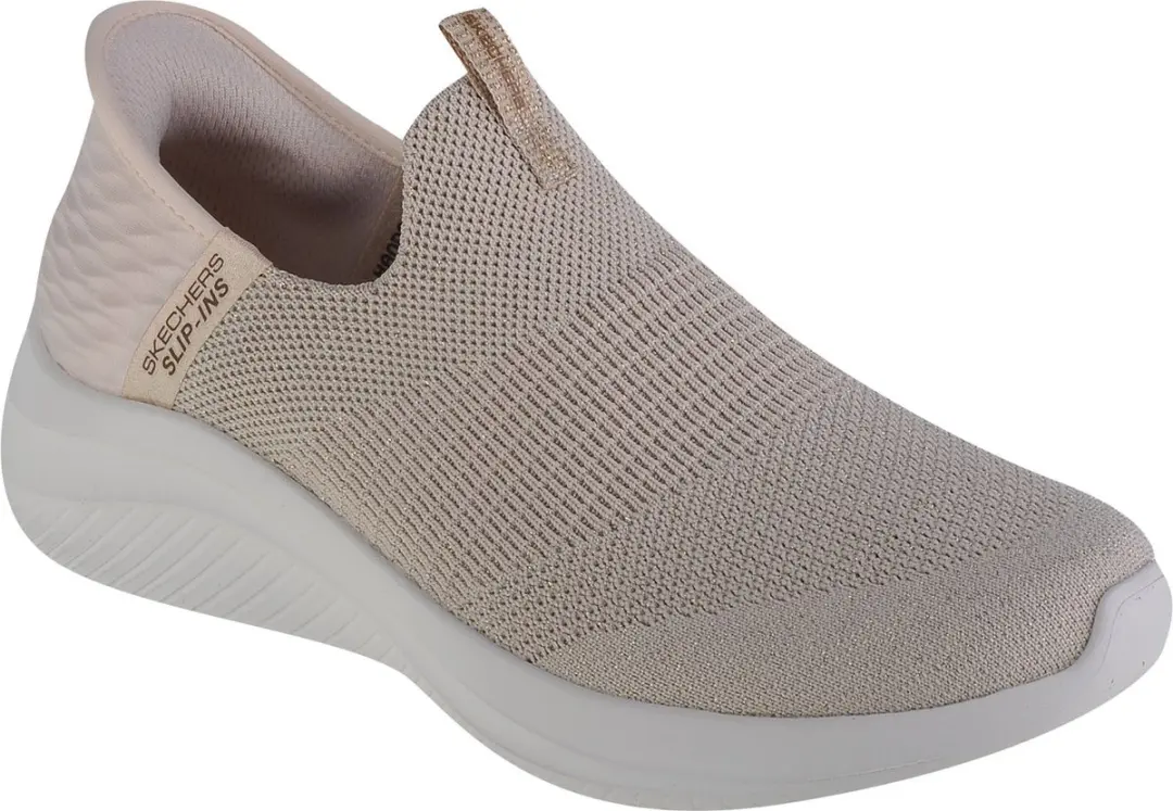 Skechers Ultra Flex 3.0-Glitter Me Slip-ins 149591-NTGD, Vrouwen, Beige, Sneaker