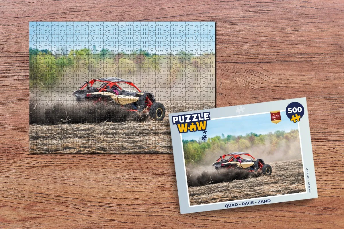 PuzzleWow Quad Race Legpuzzel 500 Stuks - Multicolor