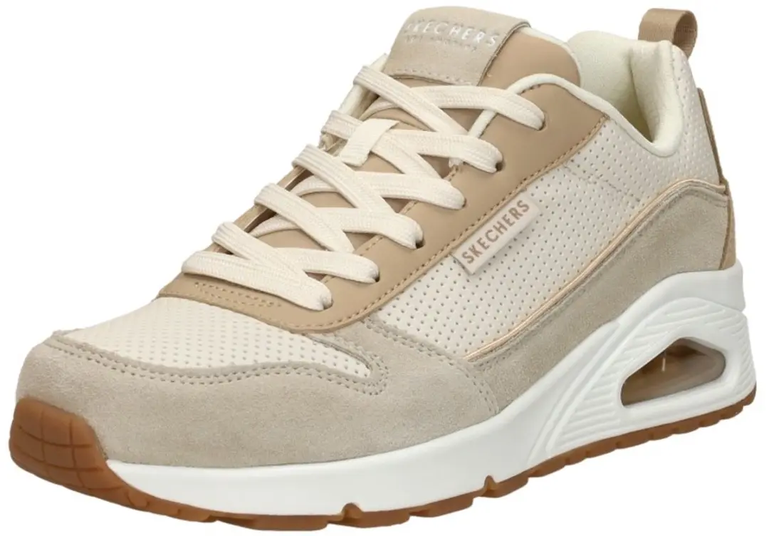 Skechers Uno Two Much Fun Dames Sneakers - Taupe/Zand - afbeelding 5 van 6