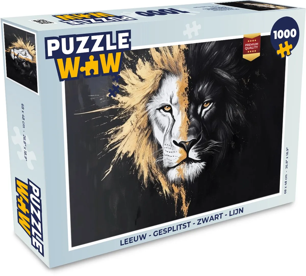 PuzzleWow Leeuw Legpuzzel 1000 Stuks