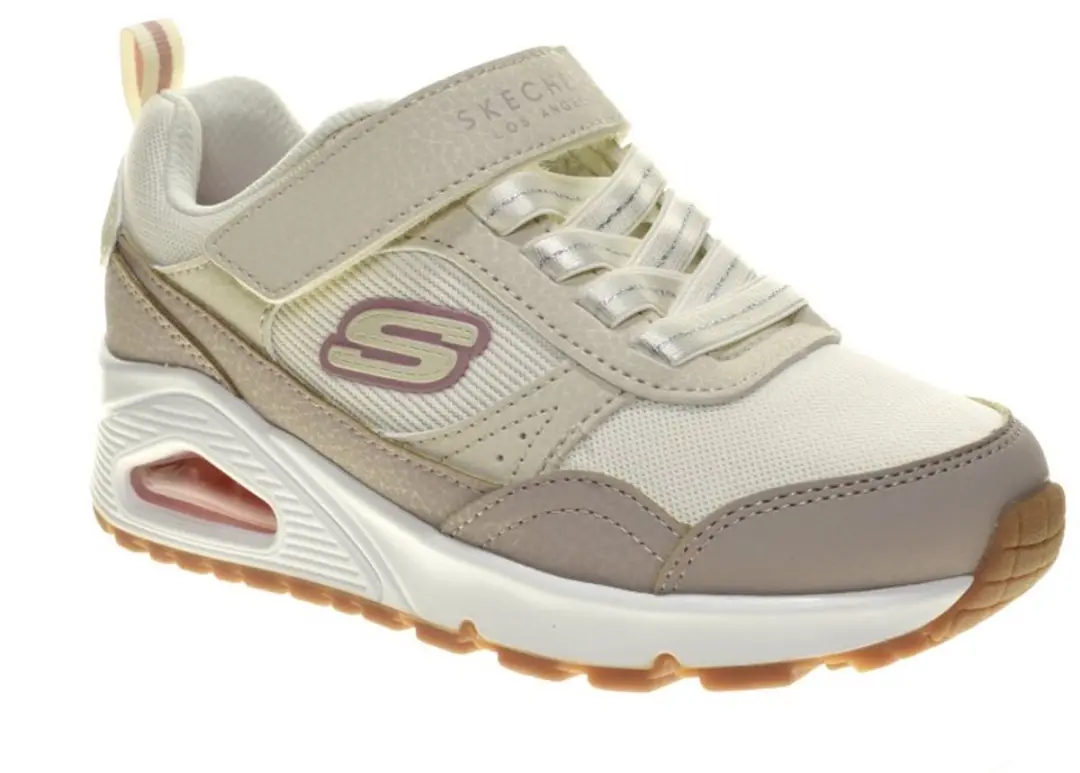 Skechers Uno Mesh Pop Sneakers - Beige - afbeelding 4 van 6