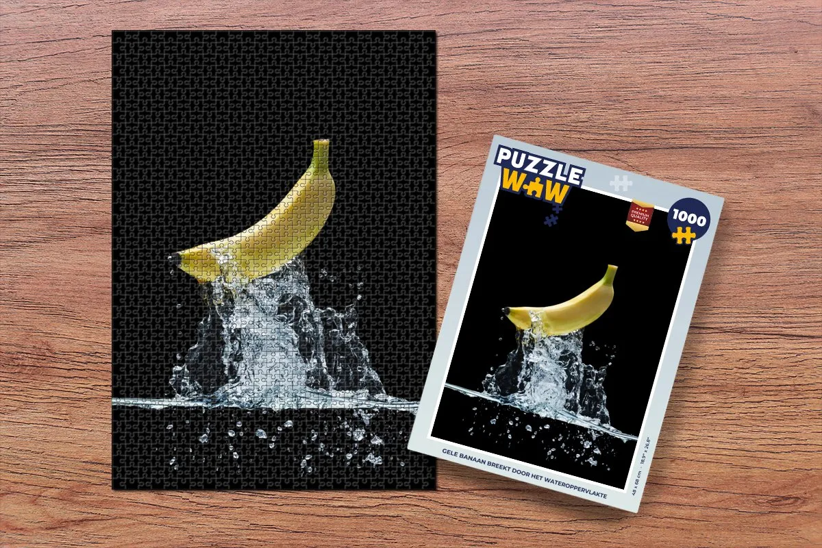PuzzleWow Banaan Fruit Legpuzzel 1000 Stuks - Multicolor
