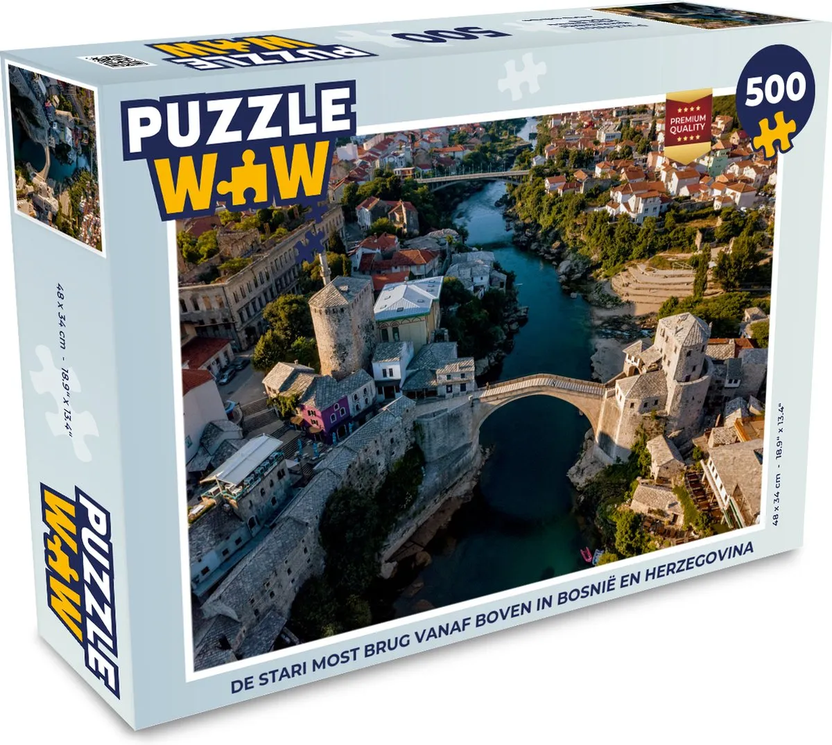 PuzzleWow Legpuzzel De Stari Most 500 Stuks