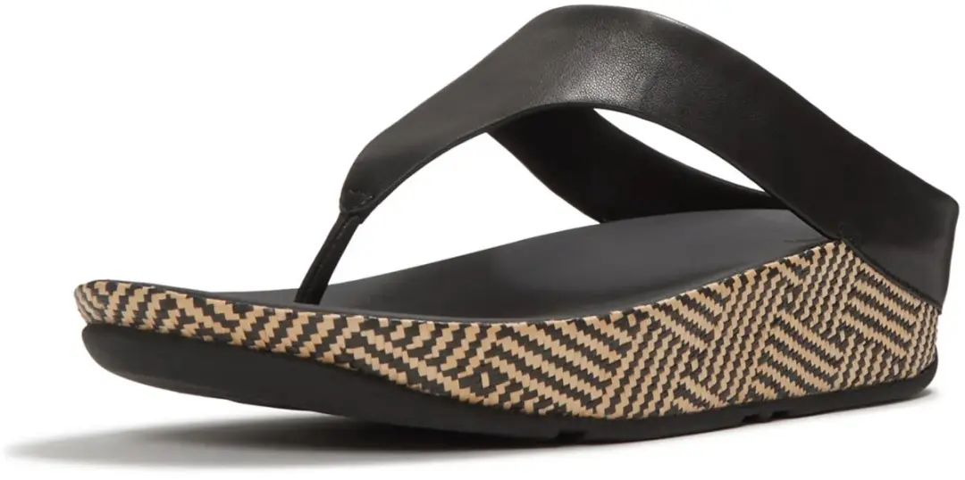 FitFlop Lulu Lux Toe-Post Sandalen - Zwart - afbeelding 4 van 6