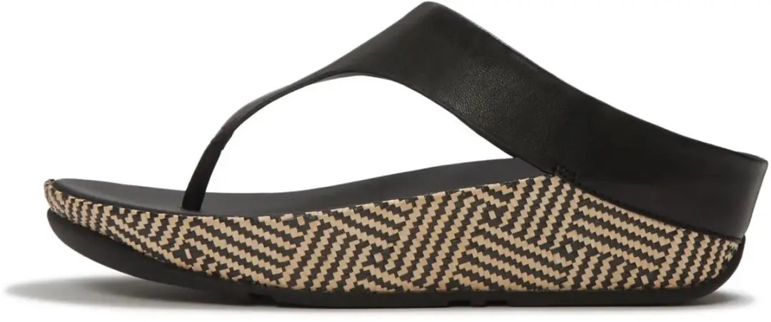 FitFlop Lulu Lux Toe-Post Sandalen - Zwart - afbeelding 2 van 6