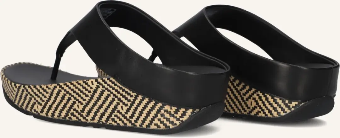 FitFlop Lulu Lux Toe-Post Sandalen - Zwart - afbeelding 6 van 6