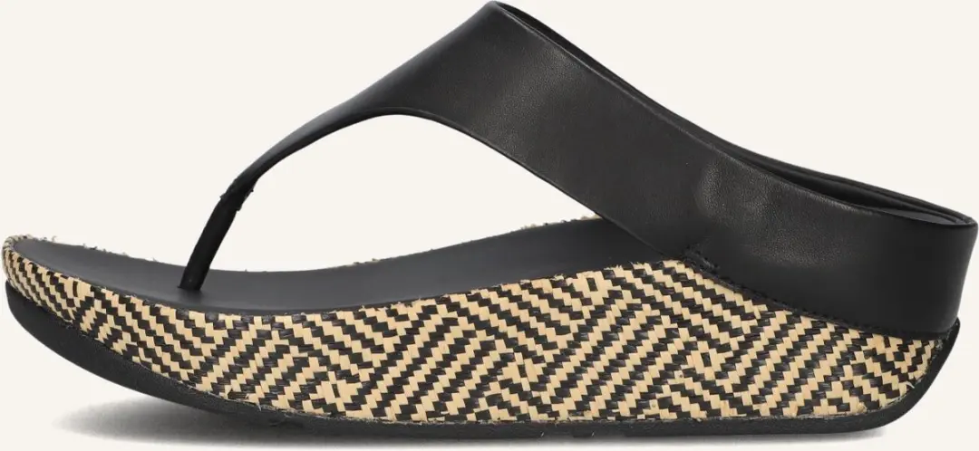 FitFlop Lulu Lux Toe-Post Sandalen - Zwart - afbeelding 5 van 6