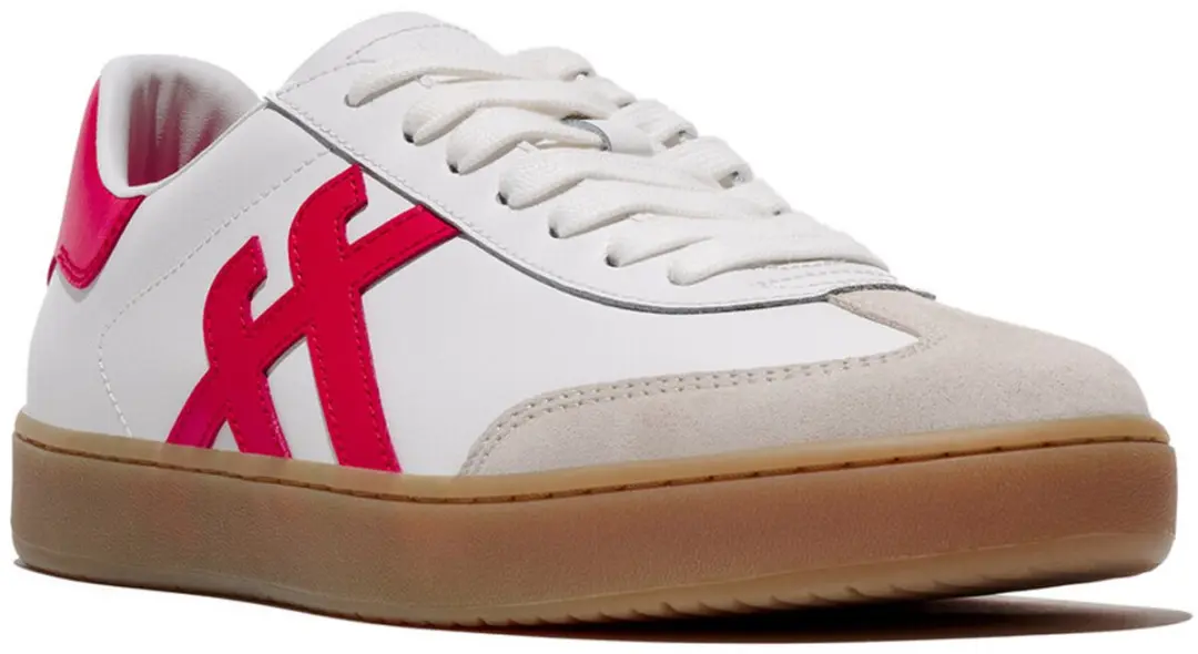 FitFlop FitFlop The Dash Mens T-Toe Leather Sneakers WIT