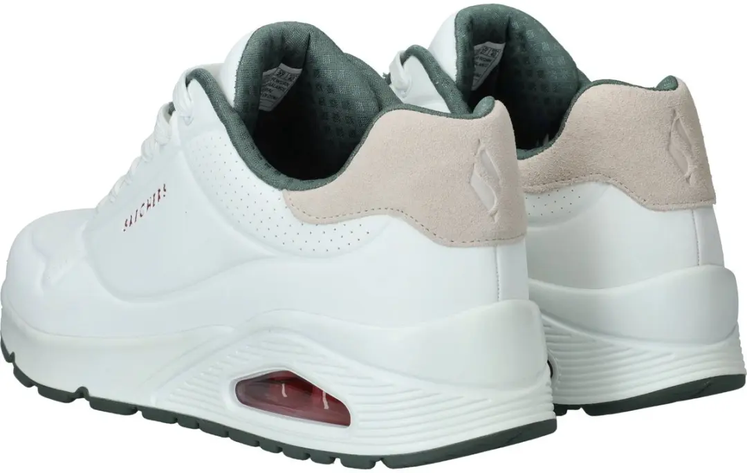 Skechers UNO SUITED ON AIR Heren Sneakers 301265 - Wit - afbeelding 6 van 6