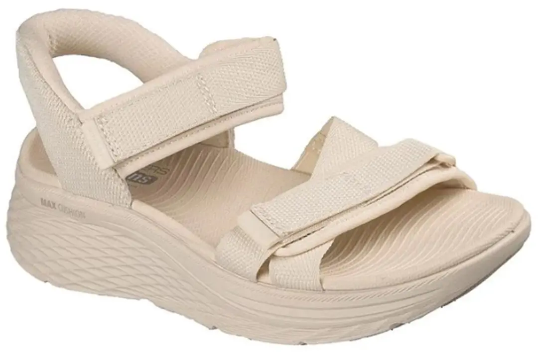 SKECHERS MAX CUSHIONING ELITE 2.0 SANDAL ZOE 141631-NAT, comfortbale shoes, 1416