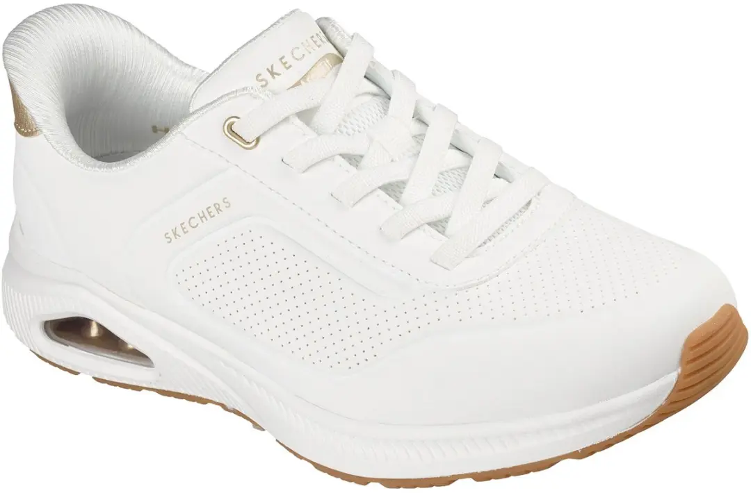 Skechers Dames Arch Fit UNO Relaxing On Air Slip Ins Sneakers White