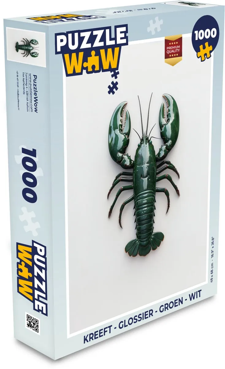PuzzleWow Kreeft Legpuzzel 1000 Stuks