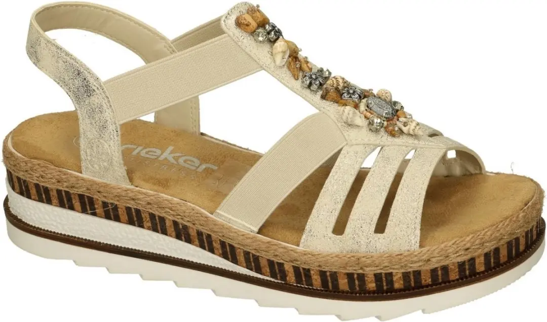 Rieker -Dames - beige - sandalen - maat 38 - afbeelding 6 van 6