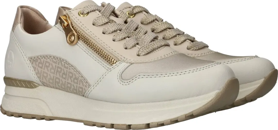 Rieker Dames Sneakers Synthetisch - Wit - Maat 43 - afbeelding 4 van 6
