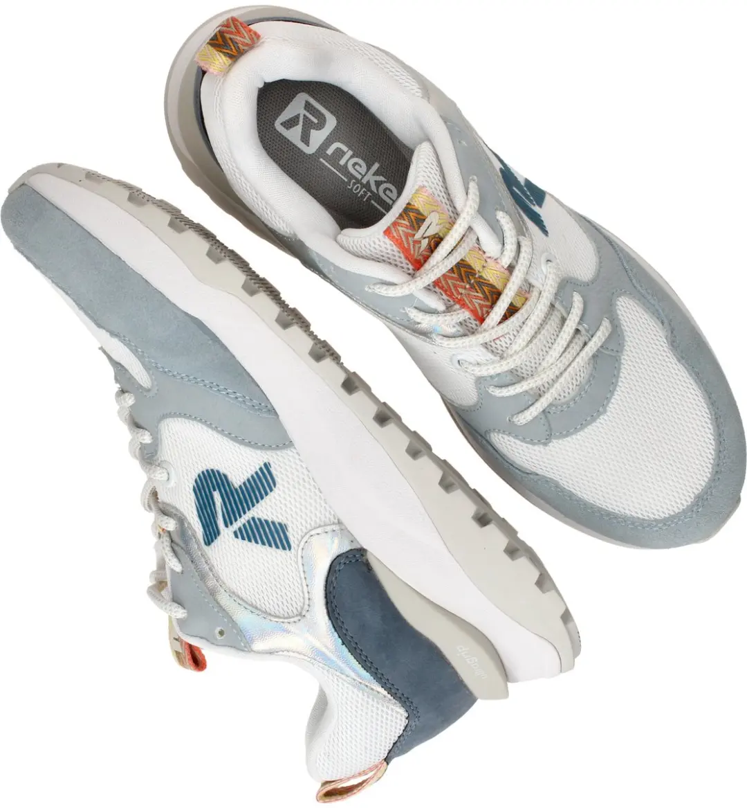 Rieker Sport Sneakers - Dames - Blauw - Maat:36 - afbeelding 3 van 6