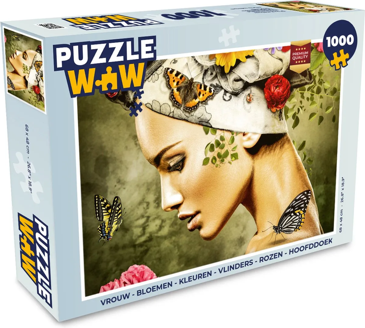 PuzzleWow Bloemen & Vlinders Legpuzzel 1000 Stuks