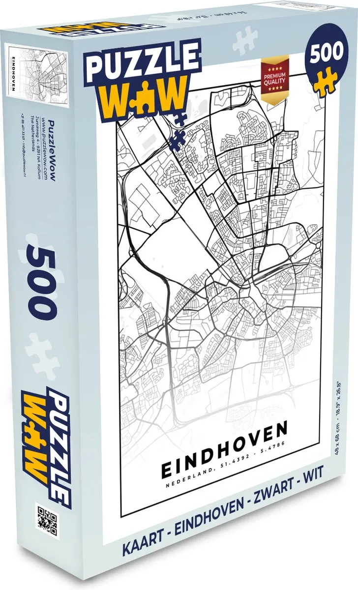 PuzzleWow Legpuzzel Eindhoven 500 Stuks - MPN 7434134179111