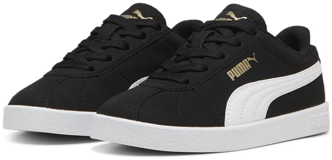 Puma Kinder Schuhe Low Club II PS 398887 Puma Black-Puma White-Puma Gold-34,5