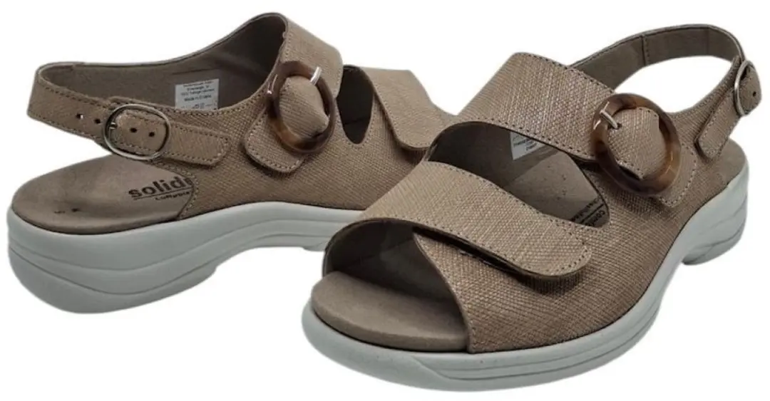 Solidus Moni-32 Dames Sandalen - 38 - Beige
