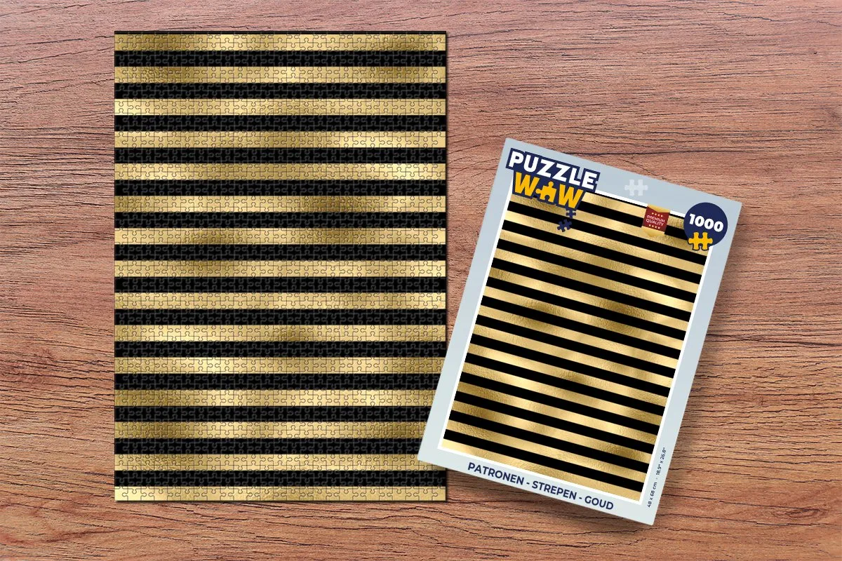 PuzzleWow Strepen Legpuzzel 1000 Stuks - Multicolor