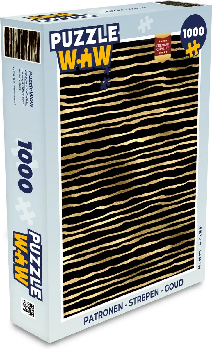 PuzzleWow Strepen Legpuzzel 1000 Stuks