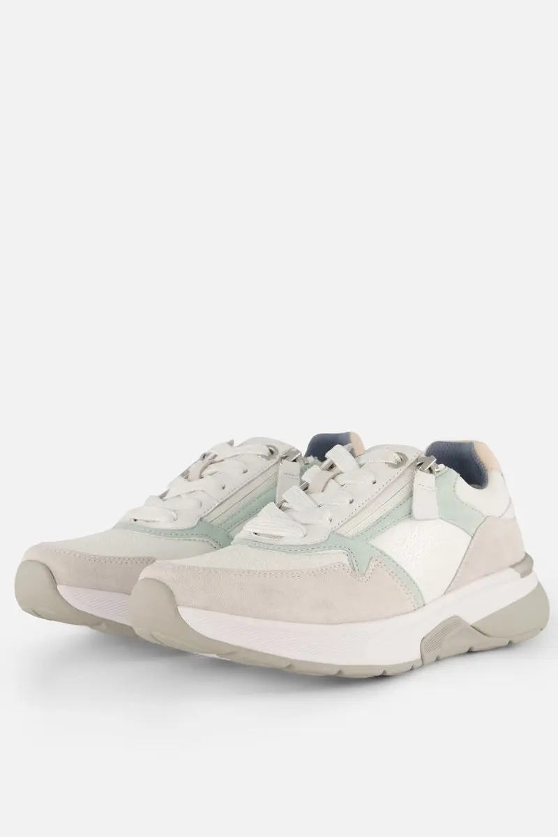 Gabor Rollingsoft Sneakers wit Su�de
