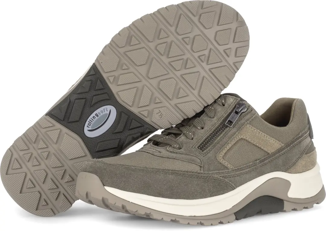 Gabor Heren Sneakers 8000.25.09 Dreamvelour/Mesh - Tundra Groen - Maat 47 - afbeelding 5 van 5