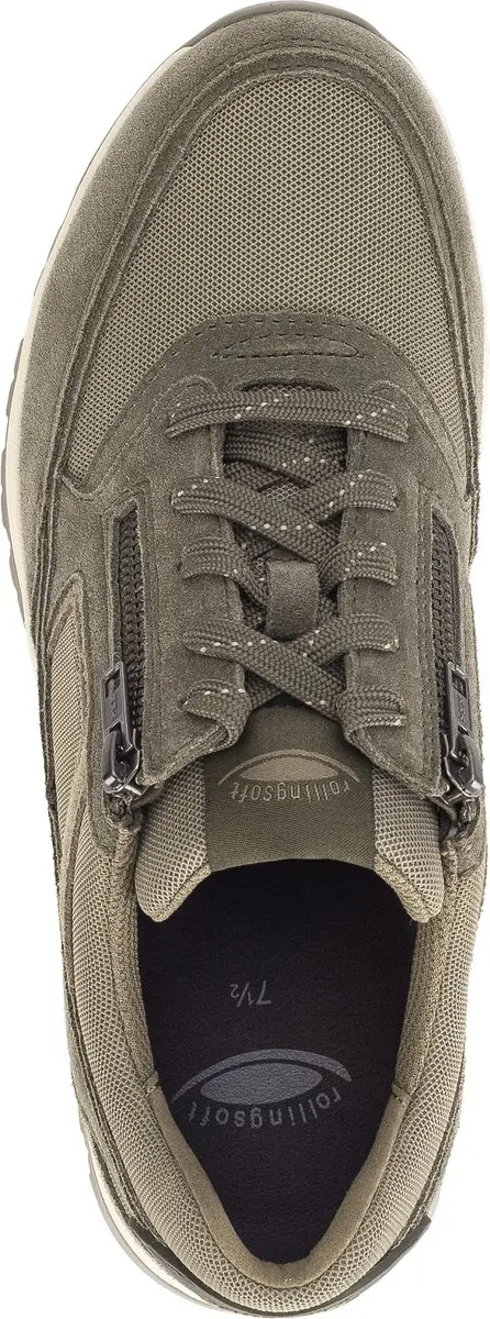 Gabor Heren Sneakers 8000.25.09 Dreamvelour/Mesh - Tundra Groen - Maat 47 - afbeelding 3 van 5