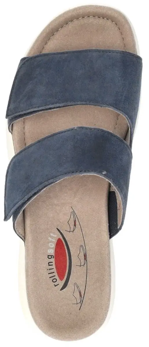 Gabor Rollingsoft Slippers - Blauw - Maat 37