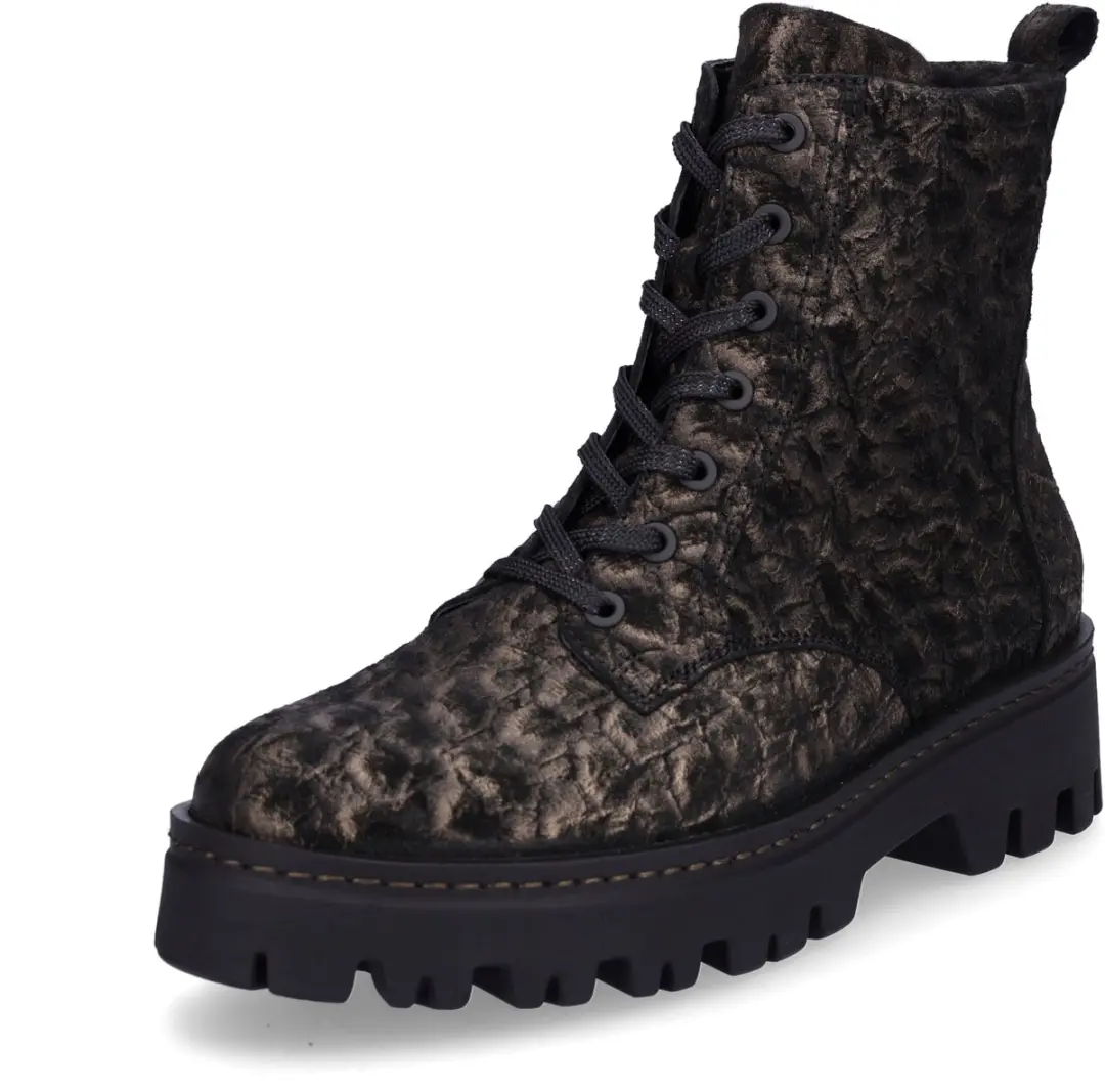 Waldlaufer 732808-146-038 dames veterboots sportief maat 41,5 (7,5) metallic