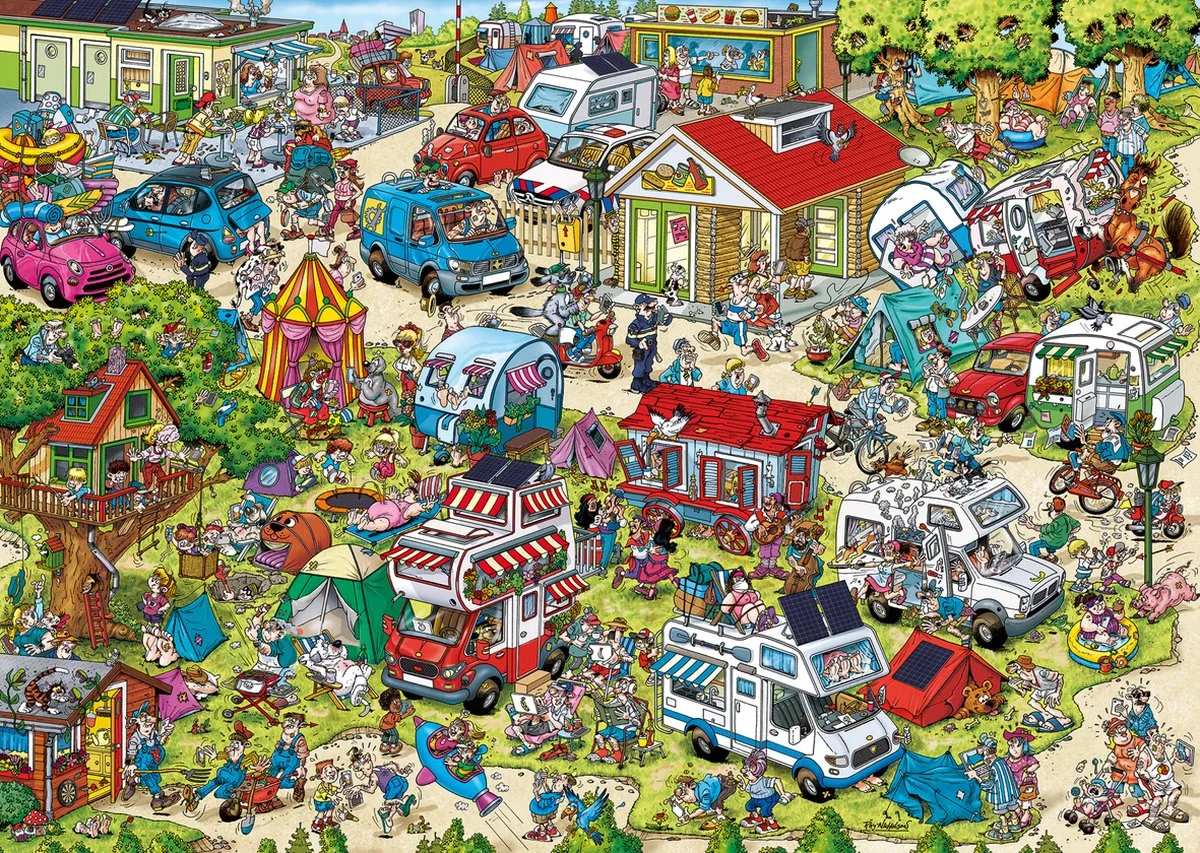 Ravensburger Ray's Comic Series Holiday Resort 1 Legpuzzel 1000 Stuks - Multicolor